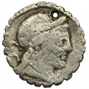 Roman Republic, C. Naevius Balbus, Denarius serratus