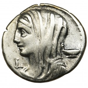 Roman Republic, L. Cassius Q. f. Longinus, Denarius