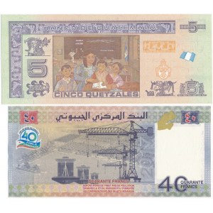 PWPW, Banknoty zagraniczne drukowane przez wytwórnię (2szt.)