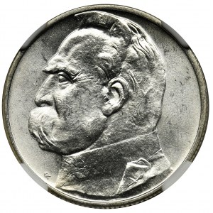 Piłsudski, 2 złote 1934 - NGC MS64 - WYŚMIENITY