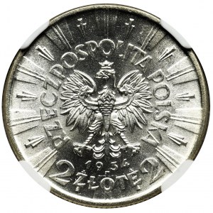 Piłsudski, 2 złote 1934 - NGC MS64 - WYŚMIENITY