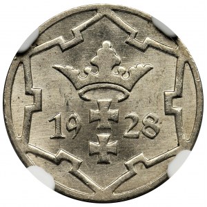 Free City of Danzig, 5 pfennig 1928 - NGC MS64