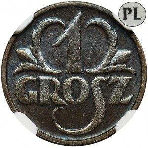 1 grosz 1933 - NGC MS64 BN PL - proof like