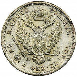 2 złote Warszawa 1821 IB - PIĘKNA I RZADKA