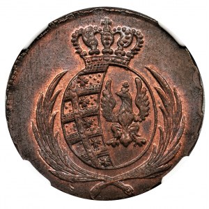 Duchy of Warsaw, 3 groschen Warsaw 1812 IB - NGC MS64 BN