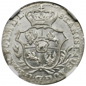 Poniatowski, 2 Groschen 1767 FS - NGC MS63