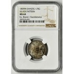 Free City of Danzig, 1/5 Guldena 1809 M - NGC MS64 - PROBE - ex. Brand / Karolkiewicz