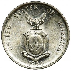 USA, Philippines, under USA, 20 centavos Denver 1944 D