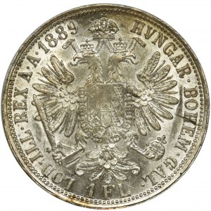 Austria, Franz Joseph I, 1 Floren Wien 1889