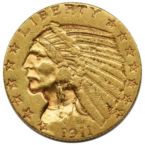 USA, 5 dollars San Francisco 1911 - Indian Head