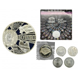 Set, EURO (France and Germany) 850 years of Cathedral Notre Dame (5 pcs.)