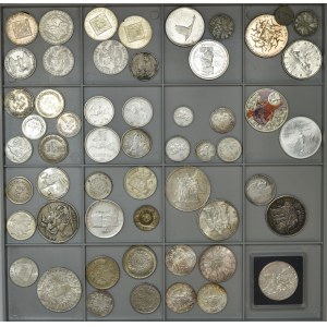 Lot, Mix of silver coins (55 pcs.)