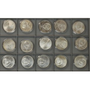 Lot, Russia Olympic Games Moscow 1980, 5 rubles (15 pcs.)