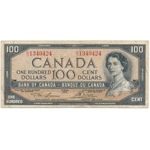 Canada, 100 dollars 1954