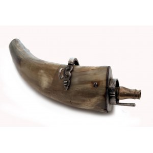 Powder Flask with Belt Hook/Prachovnice s opaskovou sponou