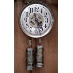 Art Nouveau wall pendulum clock by, Gustav Becker/Wall Art Nouveau weight clock by, Gustav Becker