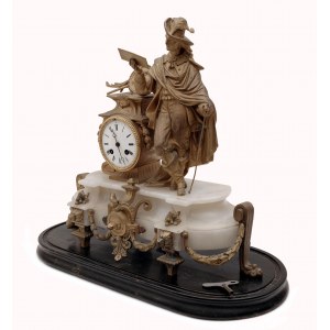 An Alabaster Mantel Clock/Alabaster Mantel Clock