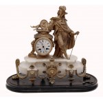 An Alabaster Mantel Clock/Alabaster Mantel Clock
