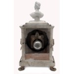White Marble Mantel Clock/Krbové hodiny z bílého mramoru