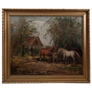 At the Watering Hole by Ede Lengyel-Reinfuss/U napajedla, Ede Lengyel-Reinfuss