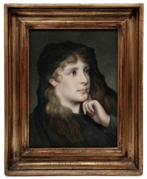Portrait of a Girl by Gabriel Cornelius von Max/Portrét dívky, Gabriel Cornelius von Max