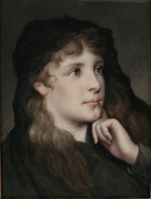 Portrait of a Girl by Gabriel Cornelius von Max/Portrét dívky, Gabriel Cornelius von Max