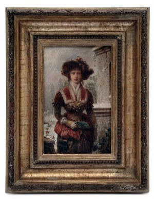Portrait of a Young Woman by Franz Russ Jr. /Portrét mladé ženy, Franz Russ ml.
