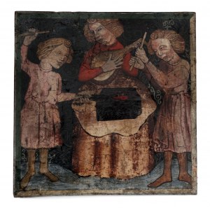Das „Schmiede“-Motiv aus einer Sammlung von religiösen Traktaten/Motiv kovářů ze sborníku náboženských traktátů