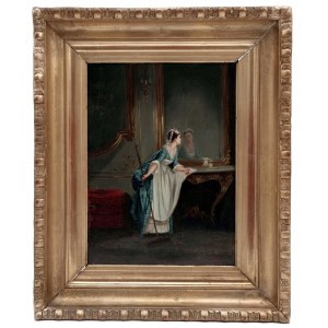 At the Mirror by Pancraz Körle (Koerle)/U zrcadla, Pancraz Körle (Koerle)