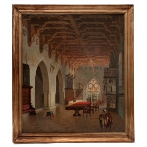 Historical Interior by Friedrich Wilhelm Jankowski/Historický interier, Friedrich Wilhelm Jankowski