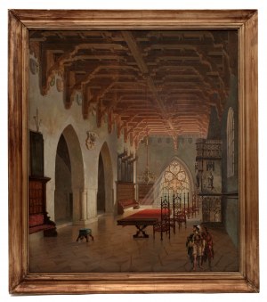 Historical Interior by Friedrich Wilhelm Jankowski/Historický interier, Friedrich Wilhelm Jankowski