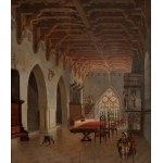 Historical Interior by Friedrich Wilhelm Jankowski/Historický interier, Friedrich Wilhelm Jankowski