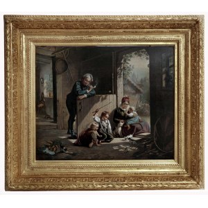 Idyllic Scene by Franz Eduard Meyerheim/Idylická scéna, Franz Eduard Meyerheim