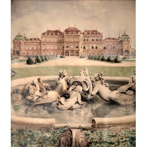 Upper Belveder by Rudolf von Alt/Horní Belveder, Rudolf von Alt