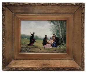 The Duel/The Reconciliation by Émile Antoine Bayard (study)/Souboj/Smíření, Émile Antoine Bayard (studie)