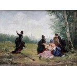 The Duel/The Reconciliation by Émile Antoine Bayard (study)/Souboj/Smíření, Émile Antoine Bayard (studie)