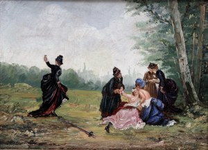 The Duel/The Reconciliation by Émile Antoine Bayard (study)/Souboj/Smíření, Émile Antoine Bayard (studie)