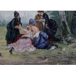 The Duel/The Reconciliation by Émile Antoine Bayard (study)/Souboj/Smíření, Émile Antoine Bayard (studie)