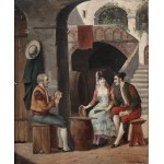 Pair of Paintings, Genre Scenes, Carl Ostersetzer/Pár obrazů, žánrové scény, Carl Ostersetzer