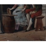 Pair of Paintings, Genre Scenes, Carl Ostersetzer/Pár obrazů, žánrové scény, Carl Ostersetzer