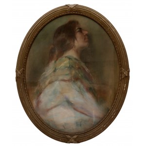 Portrait of a Young Lady in Profile, Vojtěch Hynais/Portrét mladé dámy z profilu, Vojtěch Hynais