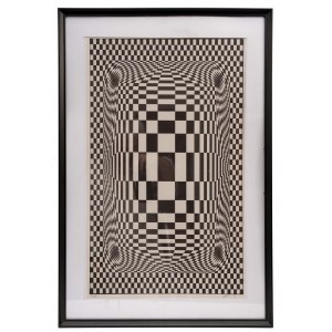 A Composition of Black and White by Victor Vasarely/Černobílá kompozice, Viktor Vasarely