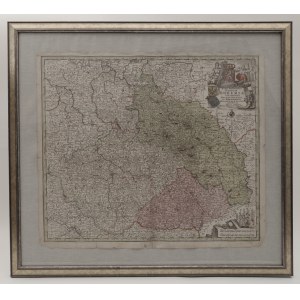 Mappa Geographica Regnum Bohemiae de Matthäus Seutter/Carte de la Bohême, de la Moravie, de la Lusace et de la Silésie, Matthäus Seutter
