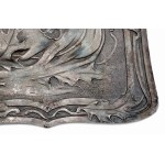 A Pair of of Art Nouveau Reliefs with Female Profiles/Pár secesních reliéfů se stylizovanými bustami dívek z profilu