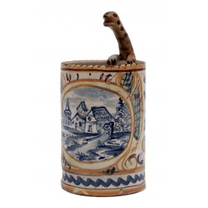 A Small Majolica Pitcher