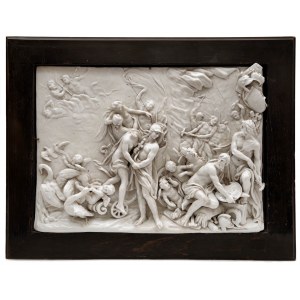 A Large High-Relief Plaque Emblematic of Winter after Massimiliano Soldani Benzi/Velká reliéfní deska s vyobrazením zimy podle Massimiliana Soldaniho Benziho