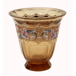 A Rare Vase with Oroplastic Frieze, Art Deco/Raritní váza s oroplastickým dekorem, Art Deco