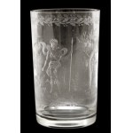 Cylindrical Beaker with Hunting Motif/Číše s loveckým motivem