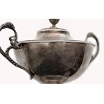 Silver Empire Container with a Saucer/Silver Empire Container with a Saucer, Theodor Tonnelier