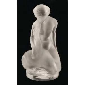 Crystal Figure Leda and the Swan by Lalique/Crystal Statue of Leda and the Swan by René Lalique